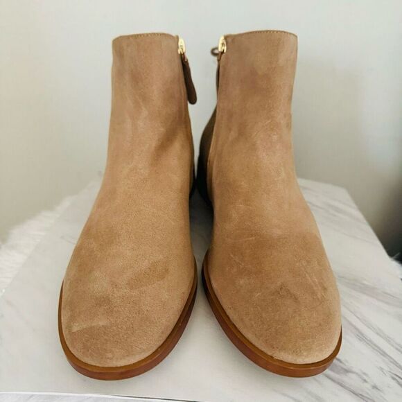 KATE SPADE Sadie Side Zip Tasseled Ankle Suede Boots,  Almond, Size 9.5, NWOB‎ - Picture 2 of 16